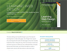 Tablet Screenshot of learningwebdesign.com